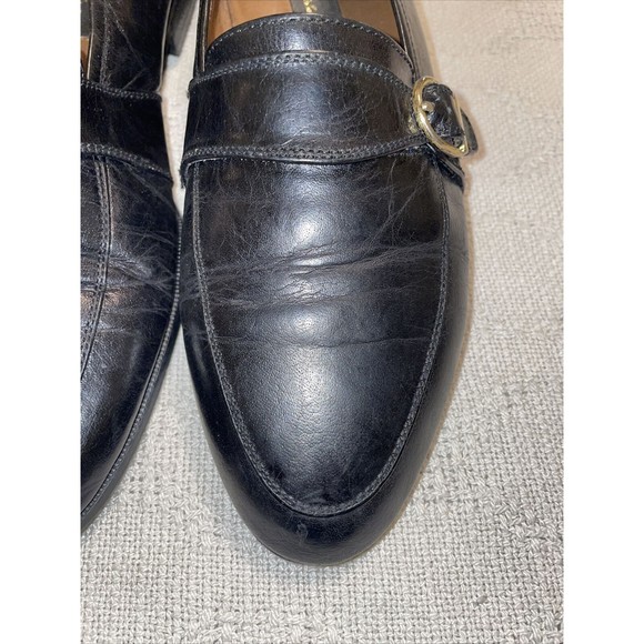 Jonathan Richards Dress Shoes Men’s Size 9.5 Medium Black Leather Slip On Formal - Picture 9 of 12